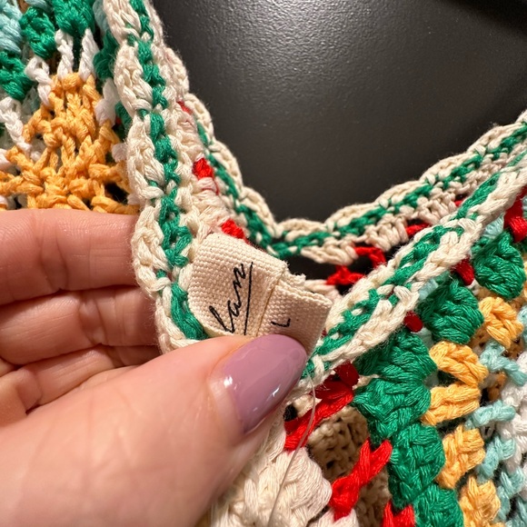 Vici Collection Beach Ready Crochet Coverup Dress. New with tags. Size L. - Picture 7 of 11